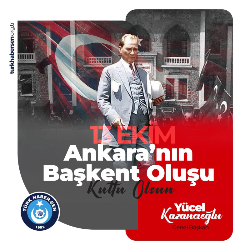 ANKARA'NIN BAŞKENT OLUŞUNUN  101. YILI KUTLU OLSUN