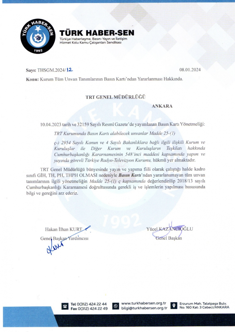 BASIN KARTI İÇİN TRT’YE BAŞVURDUK-2075