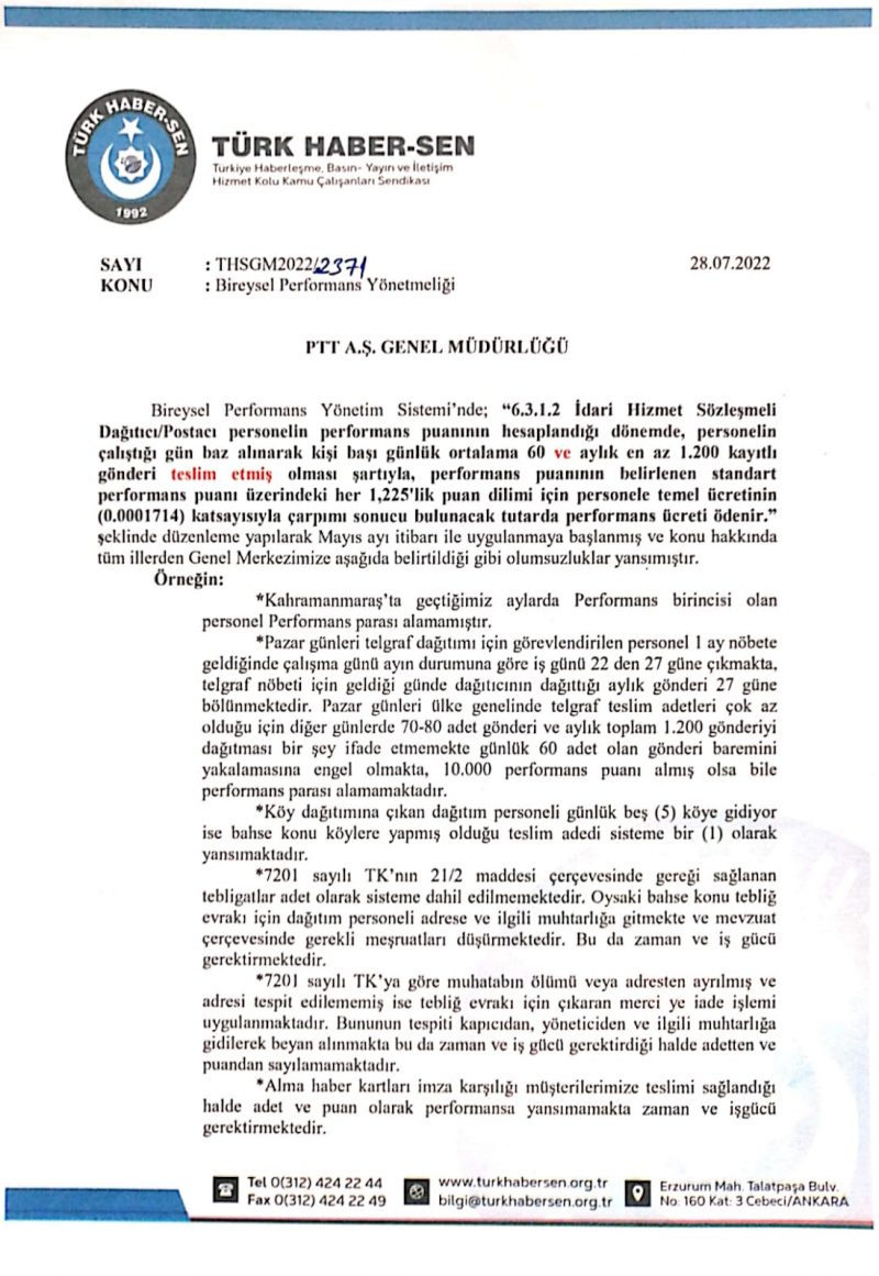 DAĞITICILARDA PERFORMANS PUANLAMA SİSTEMİNİN REVİZE EDİLMESİNİ ÖNERDİK-1243