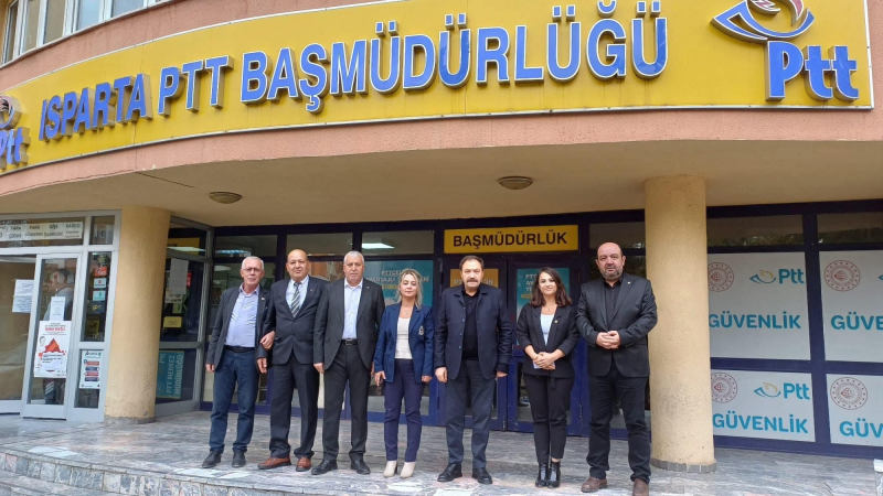 ISPARTA PTT BAŞMÜDÜRÜNE HAYIRLI OLSUN ZİYARETİ GERÇEKLEŞTİRİLDİ-2523